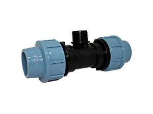 Трійник затискний SANTAN із зовнішнім різьбленням 40х1'