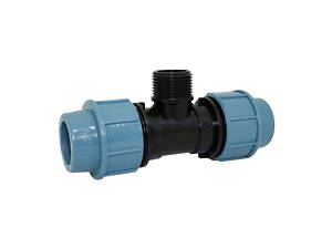 Трійник затискний SANTAN з внутрішнім різьбленням 63х1 1/2'з х63