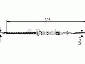 Трос, стояночная тормозная система BOSCH 1987477883 на SEAT AROSA (6H)