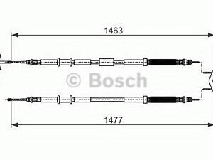 Трос, стояночная тормозная система BOSCH 1987482283 на OPEL CORSA D