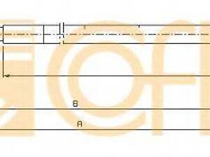 Трос, стояночная тормозная система COFLE 104523 на CITROEN C3 I (FC_)