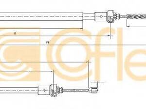Трос, стояночная тормозная система COFLE 106892 на DACIA LOGAN пикап (US_)