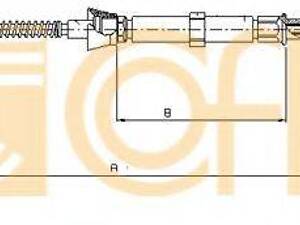 Трос, стояночная тормозная система COFLE 109034 на SKODA OCTAVIA (1U2)