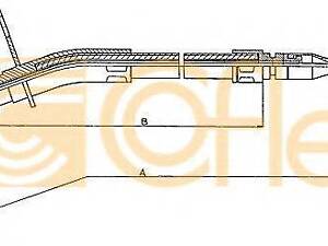 Трос, стояночная тормозная система COFLE 10936 на MERCEDES-BENZ /8 седан (W115)