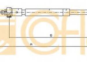 Трос, стояночная тормозная система COFLE 116597 на RENAULT CLIO Mk II (BB0/1/2_, CB0/1/2_)