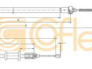 Трос, стоянкова гальмівна система COFLE 116678 RENAULT KANGOO Rapid (FC0/1_)