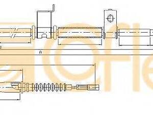 Трос, стояночная тормозная система COFLE 172578 на HYUNDAI AVANTE седан (HD)