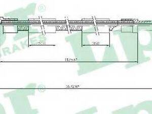 Трос, стояночная тормозная система LPR C0931B на VW CADDY Mk II (9K9A)