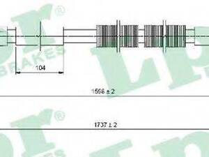 Трос, стояночная тормозная система LPR C1028B на FIAT SCUDO фургон (272, 270_)