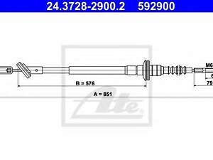 Трос ATE 24372829002 на CHEVROLET Spark (M200, M250)