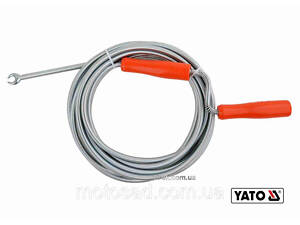 Трос для очищення каналізаційних труб YATO : Ø= 9 мм, l= 5 м [10]