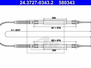 Трос гальма стоянки ATE 24372703432 на FIAT DUCATO автобус (230)