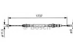 Трос гальма стоянки BOSCH 1987477261 на RENAULT MASTER II Van (FD)