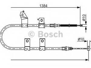 Трос гальма стоянки BOSCH 1987482082 на CHEVROLET LOVA седан (T250, T255)