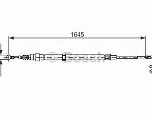 Трос гальма стоянки BOSCH 1987482191 на VW DERBY седан (9A4)