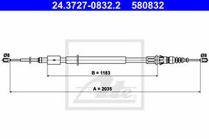 Трос гальма стоянки