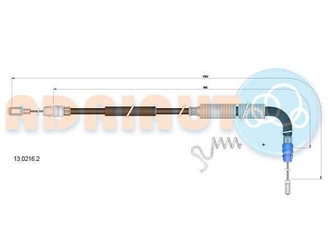 Трос гальма стоянки - Фото 1