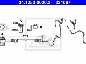 Трос тормозной ATE 24125300203 на AUDI A3 (8L1)