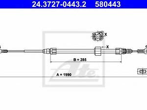 Трос гальмівний ATE 24372704432 на MERCEDES-BENZ SPRINTER 2-t автобус (901, 902)