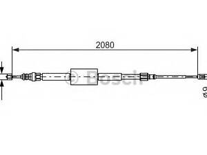 тормозной трос BOSCH 1987477787 на RENAULT SCÉNIC II (JM0/1_)