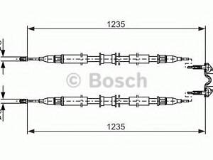 ТРОС ГАЛЬМIВНИЙ BOSCH 1987477869 на VAUXHALL COMBO Mk II (C) фургон/универсал (F25)