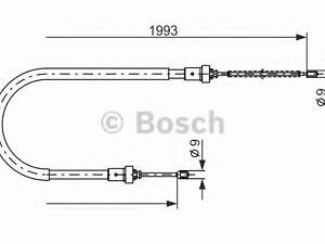 ТРОС тормозной левый BOSCH 1987482233 на DACIA LOGAN MCV (KS_)