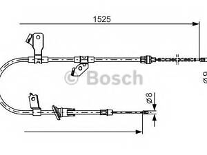 ТРОС ГАЛЬМIВНИЙ ЛIВИЙ BOSCH 1987482247 на MITSUBISHI MIRAGE VI (Z3_A, Z2_A)