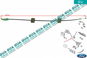 Трос ручки открытия замка задней двери ( 565 мм ) 1S71F264A80AC Ford / ФОРД MONDEO III 2001-2007 / МОНДЕО 3