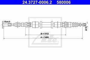 Трос ручника для моделей: ALFA ROMEO (145, 155,146), FIAT (TEMPRA,TEMPRA,TIPO), LANCIA (DEDRA,DELTA,DEDRA)