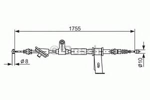 Трос ручника для моделей: ALFA ROMEO (159, 159)