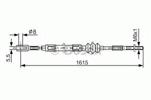Трос ручника для моделей: ALFA ROMEO (75)