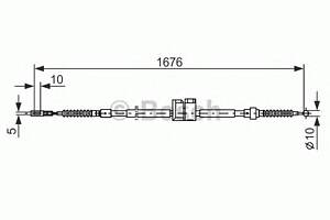 Трос ручника для моделей: AUDI (100, 100,100,100,200,A6,V8,200,A6)