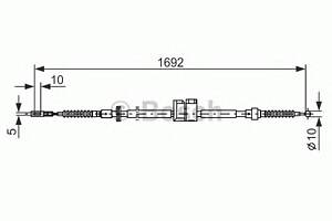 Трос ручника для моделей: AUDI (100, 100,100,100,200,A6,V8,200,A6)