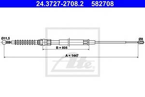 Трос ручника для моделей: AUDI (A3, A3), SEAT (ALTEA,TOLEDO,LEON,ALTEA), SKODA (OCTAVIA,OCTAVIA), VOLKSWAGEN (GOLF,GOLF