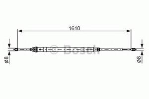 Трос ручника для моделей: CITROËN (C2, C2), PEUGEOT (1007)