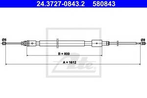 Трос ручника для моделей: CITROËN (C2, C2), PEUGEOT (1007)