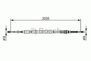 Трос ручника для моделей: CITROËN (C4, C4), PEUGEOT (307,307)