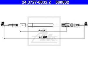 Трос ручника для моделей: CITROËN (C4, C4), PEUGEOT (307,307)