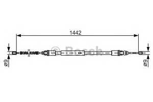 Трос ручника для моделей: CITROËN (SAXO), PEUGEOT (106,106,106)