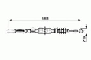 Трос ручника  для моделей: FIAT (DUCATO, DUCATO,DUCATO,DUCATO,DUCATO,DUCATO), PEUGEOT (J5,J5,J5,J5,J5,J5)