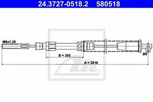 Трос ручника для моделей: FIAT (UNO, UNO)