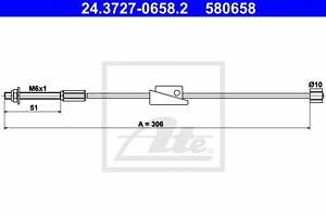 Трос ручника для моделей: FORD (FIESTA, FUSION,FIESTA), MAZDA (2)