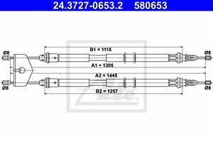 Трос ручника для моделей: FORD (FIESTA, FUSION,FIESTA), MAZDA (2)