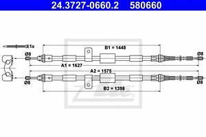 Трос ручника для моделей: FORD (FIESTA, KA,PUMA,STREET), MAZDA (121)