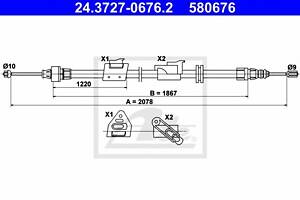 Трос ручника для моделей: FORD (GALAXY, S-MAX,MONDEO,MONDEO,MONDEO)