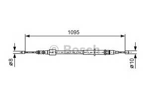 Трос ручника для моделей: HOLDEN (TIGRA), OPEL (CORSA,CORSA,TIGRA,CORSA,CORSA,CORSA), VAUXHALL (CORSA,CORSAVAN,TIGRA)