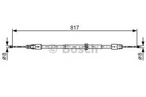 Трос ручника для моделей: MERCEDES-BENZ (M-CLASS, GL-CLASS, M-CLASS)