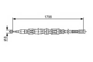 Трос ручника для моделей: MERCEDES-BENZ (T1, T1,T1,T1,T1,T1)