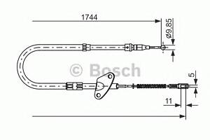 Трос ручника для моделей: MERCEDES-BENZ (T1-TN, T1-TN)