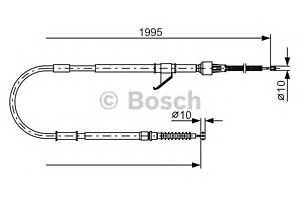 Трос ручника для моделей: MITSUBISHI (L-200, L-200)